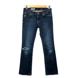 AG Adriano Goldschmied The Angelina Low Rise Petite Bootcut Jeans Size 25